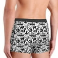 thumbnail image 4 of Bingfone Black White Halloween Men's Underwear - Casual Stretch Boxer Briefs-Small, 4 of 7
