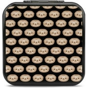 Cute Sloth Head 12 Game Card Case for Switch Portable Hard Shell Protective Game Card Holder Box