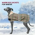 thumbnail image 7 of HQREA Reflective Winter Warm Dog Coat with Leash Hole Fleece Jacket for Italian Greyhound Whippet, 7 of 7