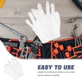 thumbnail image 3 of ETHZZLE 200Pcs Knit Safety Gloves White Non Slip Anti Static Work Gloves for Electronics Repair Use, 3 of 8