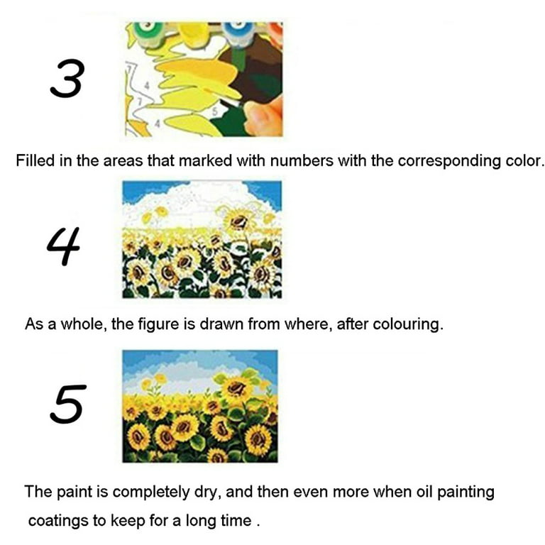 Pretty Jolly DIY Paint by Numbers for Adults Beginner Animal Bird Oil Paint  by Number Kit for Kids on Canvas with Brushes and Acrylic for Home Wall  Decoration 16x20 Inch : 