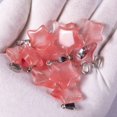 thumbnail image 1 of Collar con colgante de estrella de ágata roja, joyería, colgante de cristal rosa, moda para el día de San Valentín, 1 of 5