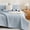 Pale Blue Gingham-Full/Queen (96"x90"), variant on Green Brown Gingham Full/Queen (96"x90") Quilt Bedding Set