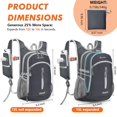 thumbnail image 2 of Mochila de Senderismo Seektop Pequeña Expandible 12L a 15L Resistente al Agua, 2 of 7