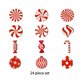 thumbnail image 5 of Decoraciones para Árboles de Navidad Methold Kits de decoración para fiestas 24 piezas, 5 of 6