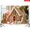 3×5FT, variant on CasaVelle Christmas Backdrop, Gingerbread House Scene with Peppermint Candy and Cookies, Polyester Fabric Party Decor, 3 x 5 ft