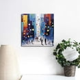 thumbnail image 3 of ARISTURING Walking Through The Night Canvas Wall Decor by Artist Ekaterina Ermilkina for Living Room, Bedroom, Bathroom, Kitchen,Bar, Dining & Guest Room - Ready to Hang 16x16in, 3 of 4