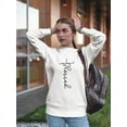 thumbnail image 2 of Blessed Text Sweatshirt Women -GoatDeals Designs, Female Large, 2 of 4