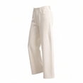 thumbnail image 5 of uublik Womens Jeans Cargo Jeans Casual High Waist Baggy Denim Cargo Pants with Pockets, White, 5 of 5