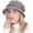 Khaki, variant on YooGuoGuo Wool Knit Bucket Hat for Women Vintage Elegant Floral Cloche Fleece Lined Warm Winter Caps for Cold Weather Gift
