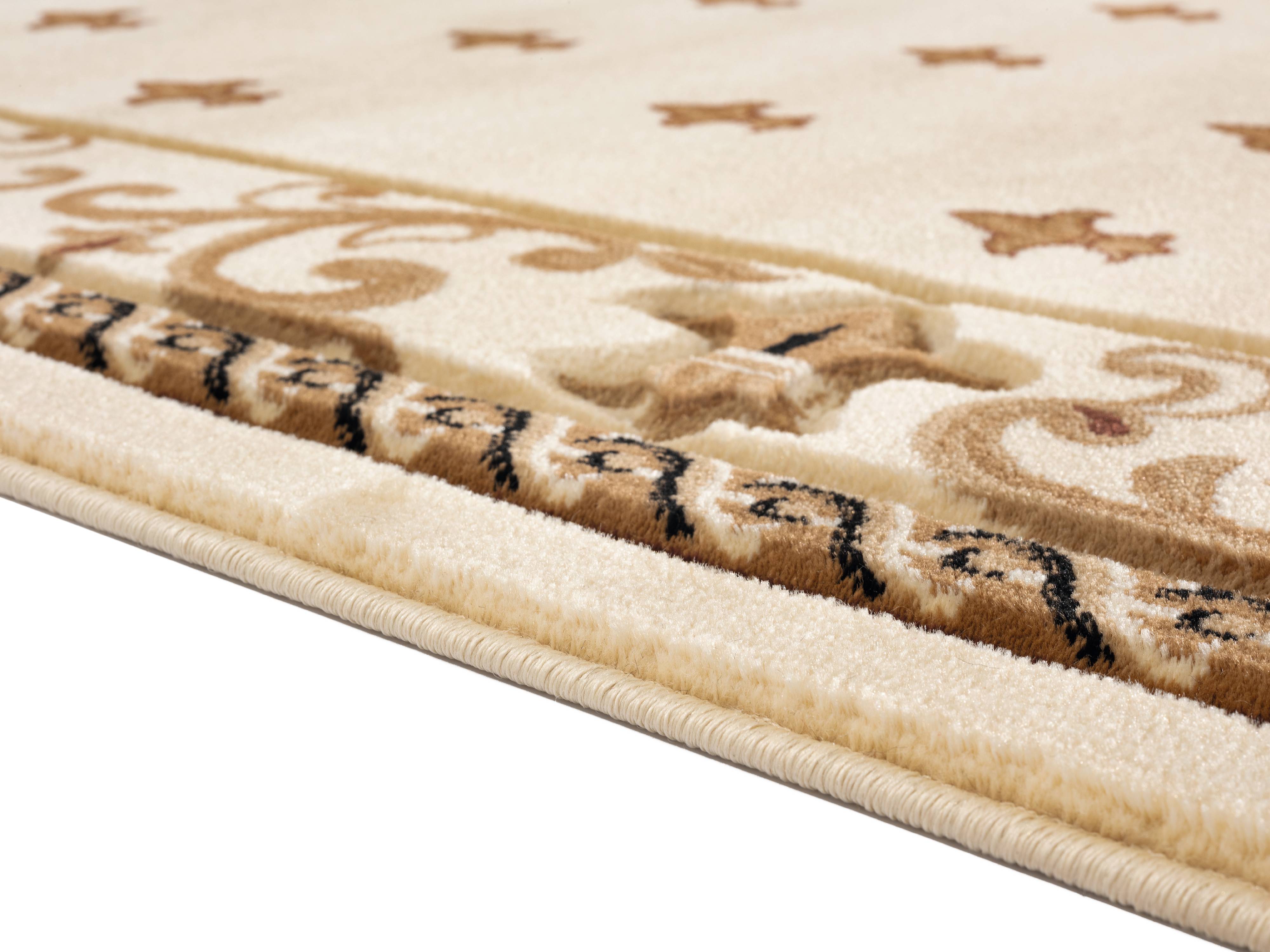 United Weavers Drachma Vesta Transitional Border Runner Rug, Beige, 2'7" x 7'4"