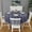 White, variant on Christmas Round Tablecloth 60x60in(153x153cm) – Waterproof Polyester Table Cover with Full Print Design, Wrinkle Resistant & Washable for Kitchen Dining Party Decor