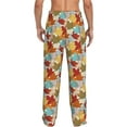 thumbnail image 3 of Xecao Fall Maple Leaves Men's Straight Lounge Pajama Pants: The Ultimate in Comfortable Sleepwear, 3 of 9
