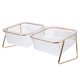 thumbnail image 4 of 1 Conjunto de soporte de hierro Perro alimento para perros Perrito Alimentador Creativo PET AGUA Contenedor, 4 of 5