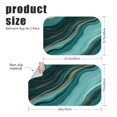 thumbnail image 3 of Blue and Gold Marble Pattern Bath Mat Set Of 2,Non-Slip Rug for Bathroom,Kitchen,Bedroom,Entrance, 30x17 and 23.5x15.7 Inches, 3 of 4