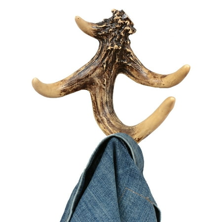 - Antler Rustic Wall Hooks - Lodge Decor