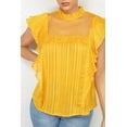 thumbnail image 4 of Short Sleeve Ruffle Shadow Top, 4 of 5
