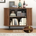 thumbnail image 4 of Aparador Buffet con Almacenamiento, Aparador Estriado de 40" con Puerta Corredera, Mueble Bar de Café con Estante Ajustable, Mesa de Consola, Mesa de Acento para Entrada, Cocina, Comedor, 4 of 60