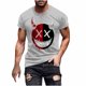 thumbnail image 2 of Blusas y camisas de manga corta y cuello redondo para hombre. Blusas/camisetas de manga corta con cuello redondo y estampado de Halloween para hombre. Blusa para hombre., 2 of 5