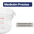 thumbnail image 3 of Recipiente de Policarbonato Graduado Caledonia Redondo 12 Qt, 3 of 6