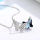 thumbnail image 2 of Collar de mariposa europeo y americano de alta gama con cristal austriaco, collar de personalidad simple, joyería para mujeres, 2 of 5