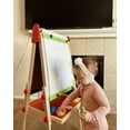 thumbnail image 4 of E1010 Magnetic All in 1 Kids Height Adjustable Drawing Dry-Erase Chalkboard Wooden Artist Easel with 3 Paint Pots and Refillable Paper Roll, 4 of 7