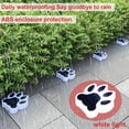 thumbnail image 3 of 4 Pack White Solar Ground Lights,Outdoor LED Pathway Lights,Paw Print Lights,Waterproof Bear Paw Light for Lawn Ground Garden Decoration, 3 of 9