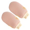 thumbnail image 2 of Exfoliating Gloves 2Pcs Shower Mittens Glove-Shaped Light Pink Ideal For Bathing And Showering Suitable For All Skin Types, 2 of 4