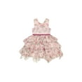 thumbnail image 5 of Kensie Girl Floral Mesh Sleeveless Ruffle Dress, Sizes 4-16, 5 of 7