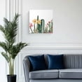 thumbnail image 2 of Canvas Print Wall Art Tropical Plant Cactus Floral Farmhouse Watercolor Plant Framed Canvas Art Wall Decor Pictures Painting Morden Artwork for Living Room Bedroom, Ready to Hang, 28"x28", 2 of 4