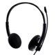 thumbnail image 3 of Ideal para usar en computadoras portátiles, PC, oficinas y centros de llamadas: cómodos auriculares USB estéreo negros con cable de 3,5 mm, plug & play, micrófono con cancelación de ruido y, 3 of 5