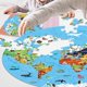 thumbnail image 4 of Rompecabezas circular de 70 piezas con mapa del mundo, animales y lugares emblemáticos | Rompecabezas de papel educativo para niños y adultos | Juego de aprendizaje circular de 58 cm para diversión f, 4 of 6