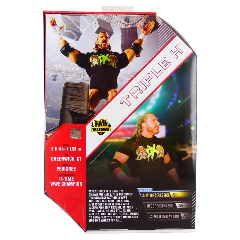 WWE Elite Toys Fan Takeover Ultimate Edition Triple H Action