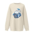 thumbnail image 5 of FDGIU Women's Funny Christmas Graphic Sweatshirt - Plus Size Crewneck Long Sleeve Pullover, Casual Comfy Holiday Tunic Blouse, 5 of 5