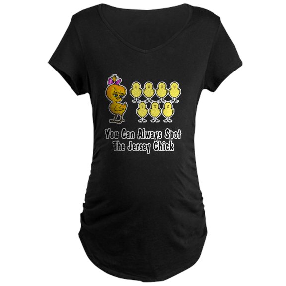 CafePress - Jersey Girls Maternity Dark T Shirt - Maternity Dark T-Shirt