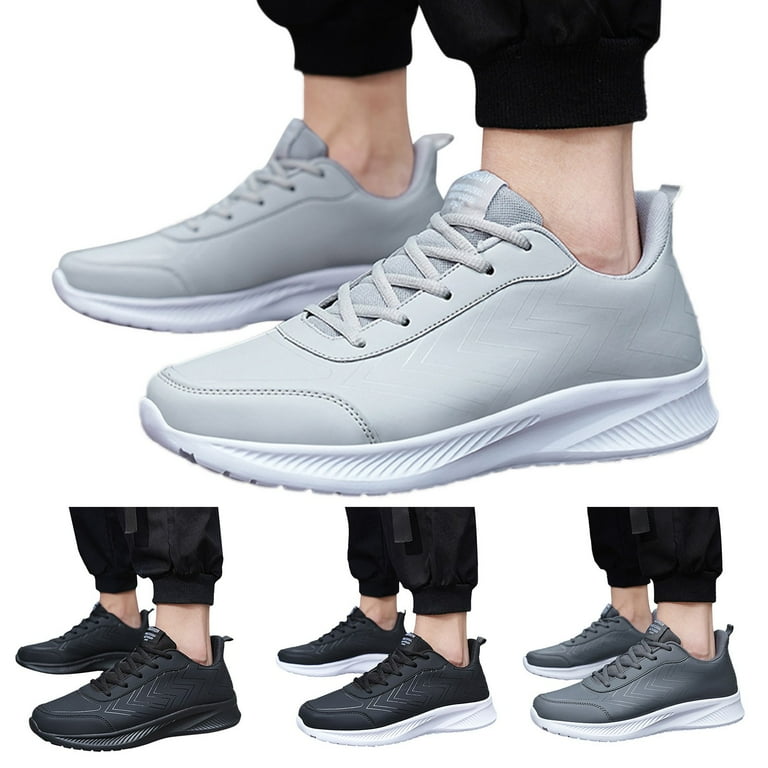 PEASKJP Mens Shoes 2023 Men's Breathable Non Slip Soft Bottom Sneaker Men  Fashion Sneakers Black 11