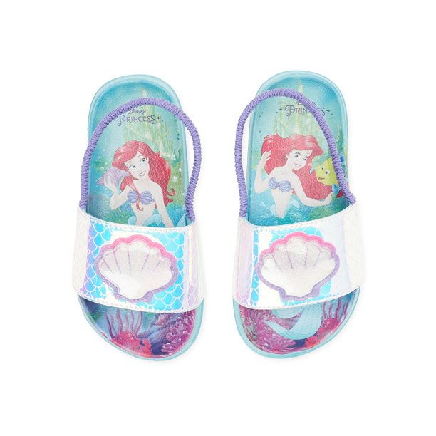 Little Mermaid Toddler Girls Slide Sandals - Walmart.com