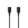 onn. 3' USB-C to C Charging and Data Cable for iPhone 15, Samsung Galaxy, Black, Single Pack
