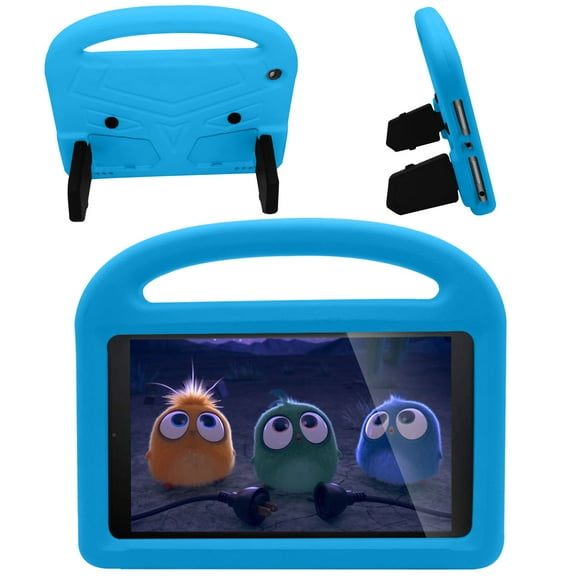 Fire HD 8 2018/2017/2016 (8" Display Tablet, 8th/7th/5th Gen) Case Kids, Allytech EVA Rubber Lightweight Handle Stand Shockproof Kids Child Toddler Friendly Cover for Amazon Kindle HD 8, Blue