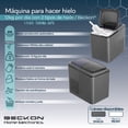 thumbnail image 2 of Máquina para hacer hielos Ice machine Beckon automática de 12kg por día hielo de 2 tamaños tipo bala con canasta y pala 127v DHALIA, 2 of 8