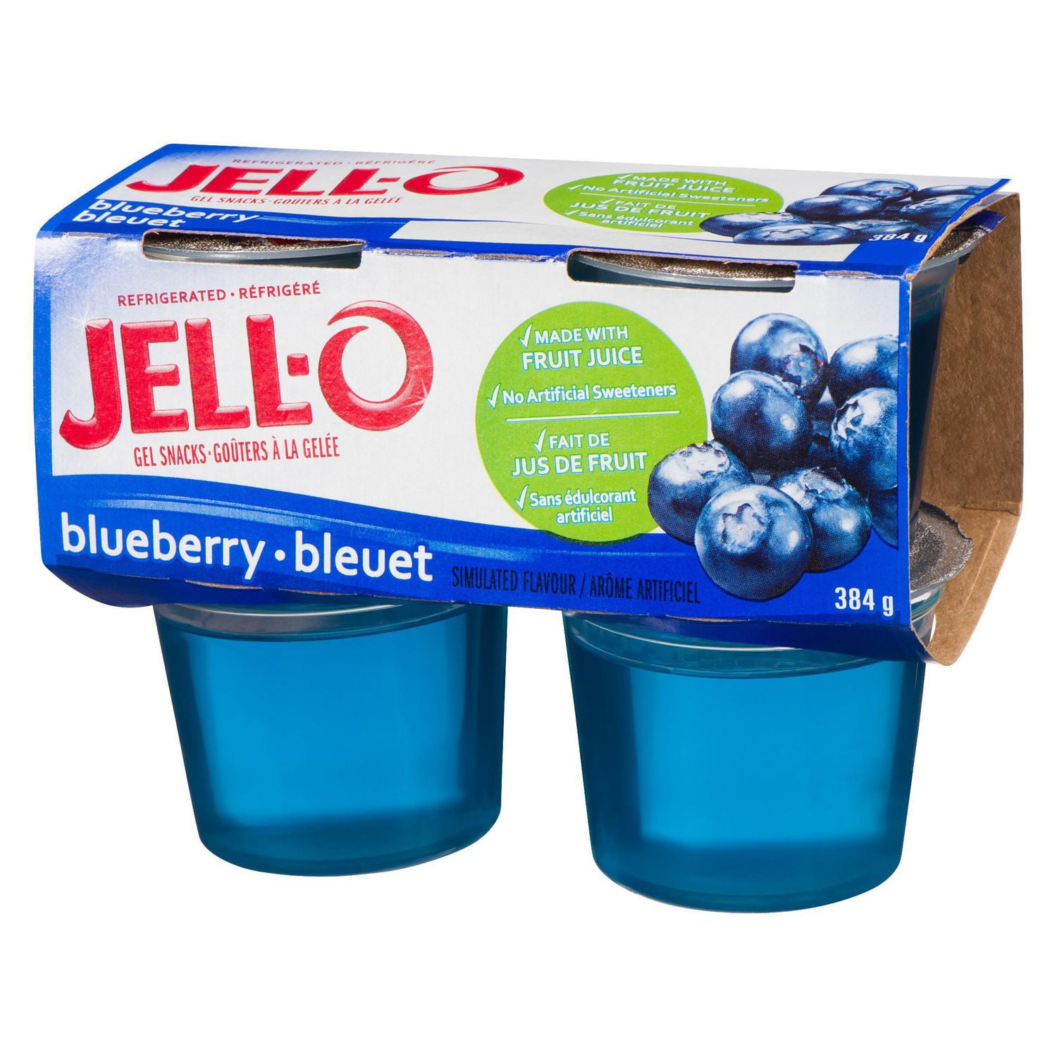 Jell-O Refrigerated Gelatin Snacks, Blueberry | Walmart Canada