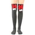 thumbnail image 4 of NMMUED Christmas Socks Christmas Socks for Adults Y2k Socks Christmas Gifts for Women Winter Socks for Women Candy Cane Socks Leg Warmers Dark Gray A, 4 of 5