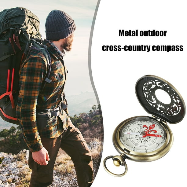Kavoc Vintage Pocket Watch Compass Outdoor Camping Survival