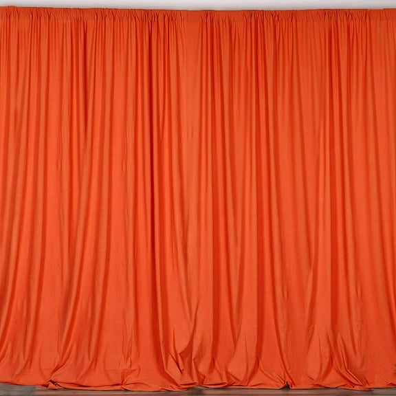 New Creations Fabric & Foam Inc,   Polyester Poplin Backdrop Drape Curtain Panel, Orange