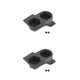 thumbnail image 1 of Sidaley Portavasos de coche de doble orificio multifuncional y flexible de plástico para una fácil instalación negro duradero negro 2piezas, 1 of 6