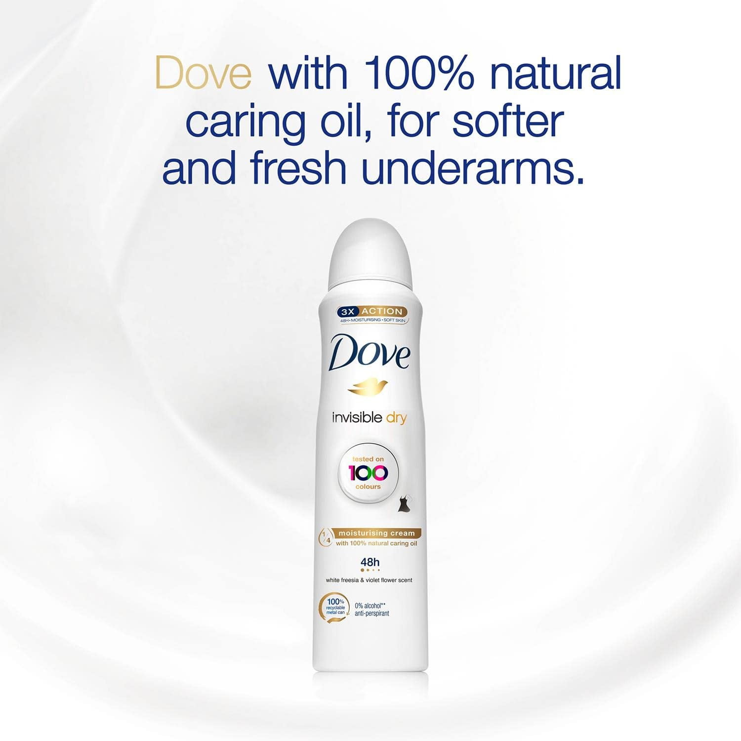Lot of 6 Anti-Perisperant Deodorant INVISIBLE DRY BY DOVE 150ml