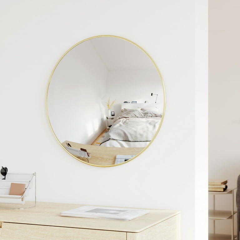 鏡 umbra Ola Wall Mirror Hub Oval Mirror - Instantly Brighten Your Space with Hub | Umbra