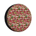 thumbnail image 1 of Fotbe Red Houses Funda de Llanta de Repuesto con Estampado, Engrosada, Ajuste Universal para Jeep, Remolque, RV, SUV, Camión-14 inch, 1 of 6