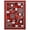 Red, variant on HR Rugs Red Gray and Black Abstract Geometric Modern Squares Pattern Area Rug 1'97" x 7'2"