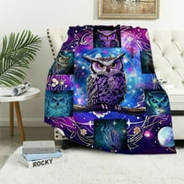 Nawypu Owl Blanket Soft Cozy Throw Blanket Lightweight Plush Warm Blankets Camping Animals Blanket Owl Gifts for Owl Lovers for Women Men for Holiday Sofa Couch for All Season Owl Decor